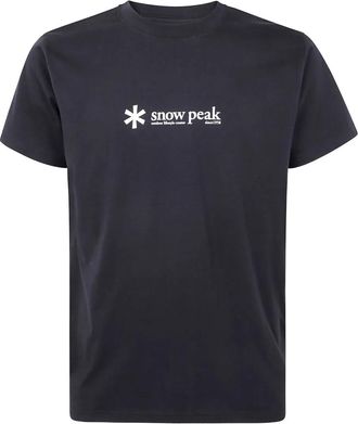 Snow Peak logo-print T-shirt - men - Cotton - M - Black