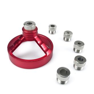OEM Plantilla Gu&iacute;a De Perforaci&oacute;n Vertical Roja, Accesorios Para Plantillas De Orificios Ocultos De 5/6/7/8/9/10 Mm, Posicionador De Plantilla De &Aacute;ngulo R