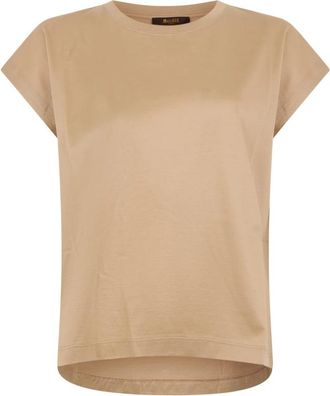 Moorer Daria T-shirt - Dames - T-shirts - Beige - 3XL - Katoen - Tops