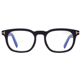 Tom Ford Blue Light Block Square Mens Eyeglasses FT5930-D-B 001 52