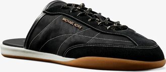 Michael Kors Nolan Nylon and Suede Mule