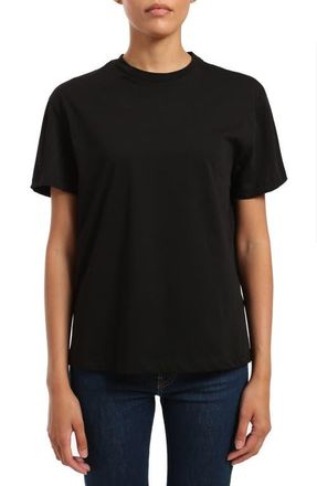 Mavi Crewneck Cotton Boyfriend T-Shirt in Black at Nordstrom, Size X-Small