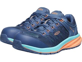 Keen Vista Energy (Comp Toe) Womens Shoes Moonlight Blue/Cantaloupe : 9.5 B - Medium, Textile/Synthetic