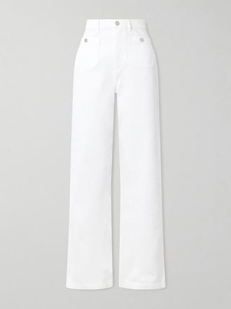 Ralph Lauren Collection Jeans A Gamba Dritta E Vita Alta Dylon - Bianco