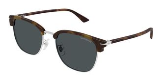 Montblanc MB0439SA Asian Fit 004 Mens Sunglasses Tortoiseshell Size 55