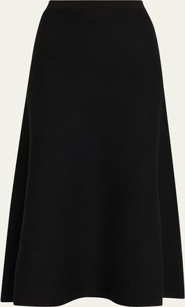 Zankov Zander Colorblock Mohair-Blend Midi Skirt