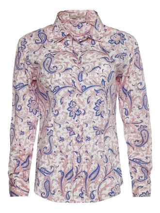 Etro paisley-print long-sleeve shirt - White