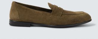 Brioni Suede penny loafers