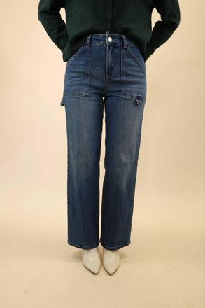 Dear John Denim Womens Holly High Rise Straight Jeans In Blue
