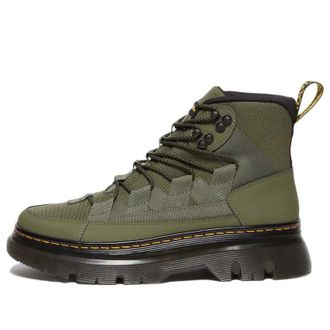 Dr. Martens Boury Leather Casual Boots Khaki Green 27831384