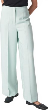 Soaked In Luxury Corinne High-Waisted Wide Legs Trousers In Green