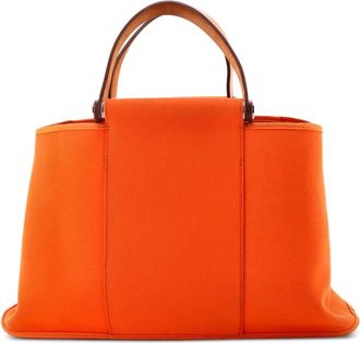 Herm&egrave;s Borsa tote Cabag Elan Toile 39 - Arancione