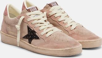 Golden Goose Ball Star glitter suede sneakers