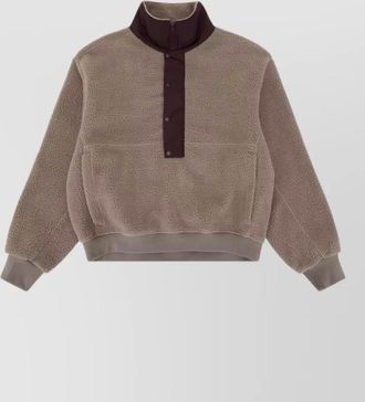 Entire studios fleece half zip lightweight jacket