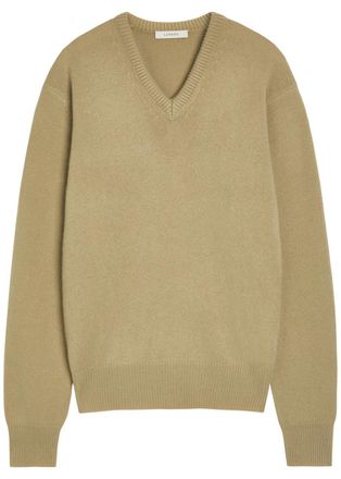 Christophe Lemaire V-neck Cashmere Jumper - Camel - M