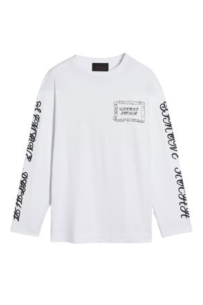 Simone Rocha Pillowcase Logo Print Long Sleeve T-Shirt