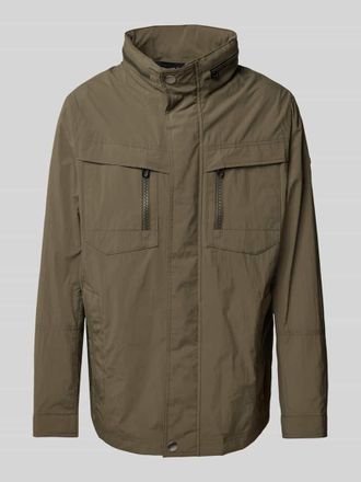 Bugatti Jacke mit Stehkragen in Gruen, Gr&ouml;&szlig;e 58