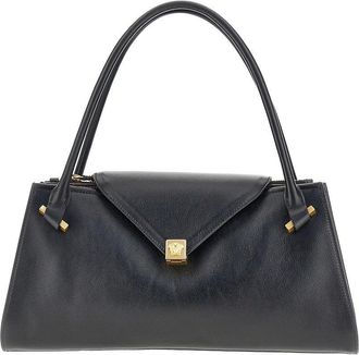 Versace Leather medium Severine shoulder bag Woman One Size