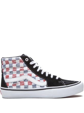 Vans Sk8-Hi Sketched Checkerboard sneakers - unisex - Suede - 11.5 - Black
