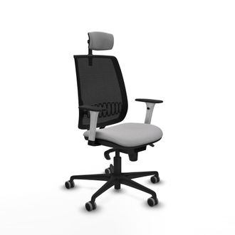 Piqueras y Crespo Silla De Oficina Piqueras Y Crespo Alares Blanco Cuero C&oacute;modo