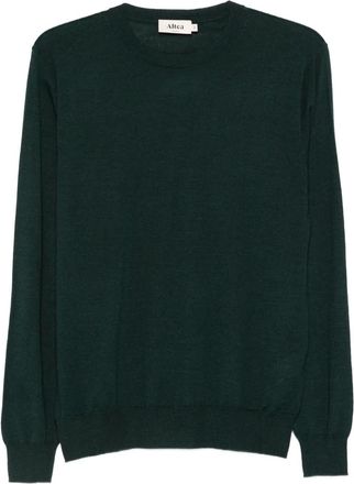 Altea Maglione girocollo in lana - Verde