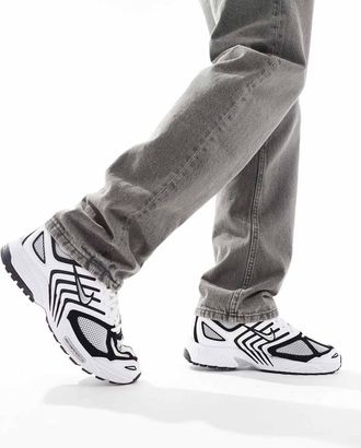 Nike Air Pegasus 2005 - Sneakers color bianco, nero e argento metallizzato