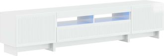 vidaXL Cabinet De Tv Led De 5 Piezas Blanco Brillante Vidaxl