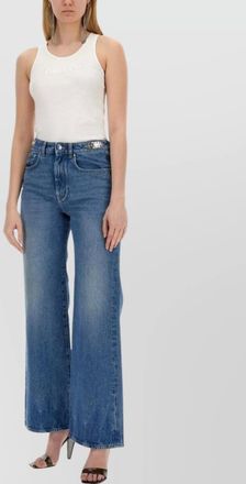 Paco Rabanne logo sleeveless ribbed round neck slim fit