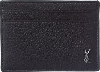 Saint Laurent Cassandre Leather Card Case