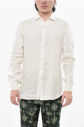 Corneliani Linen Shirt with French Collar size 41