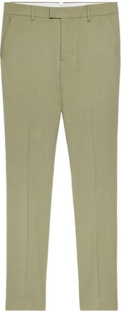 Ami tailored trousers - men - Virgin Wool/Viscose - 36 - Green