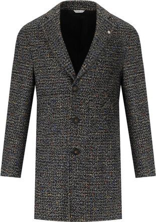 Manuel Ritz CAPPOTTO MONOPETTO GRIGIO MELANGE MANUEL RITZ