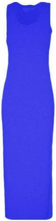 Generic Women Ladies Jersey Long Summer Vest Racer Muscle Back Maxi Dress Plus Size 8-26 (XXXL (24-26), Royal Blue)