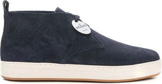 Hogan Su&egrave;de Enkellaarzen met Memory Foam - Heren - Veterlaarzen - Blauw - 42 EU - Su&egrave;de - Schoenen