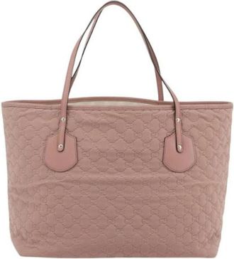 Gucci Pre-owned Vintage Tote Bag - Dames - Vintage Shopper - Roze - ONE Size - Leer - Vintage