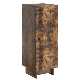 vidaXL Aparador Roble Ahumado 33 X 34,5 X 90 Cm Madera De Ingenier&iacute;a Vidaxl