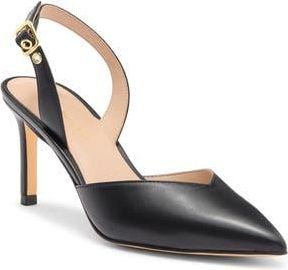 Stuart Weitzman Ryder Slingback Leather Pump in Black at Nordstrom Rack, Size 11.5