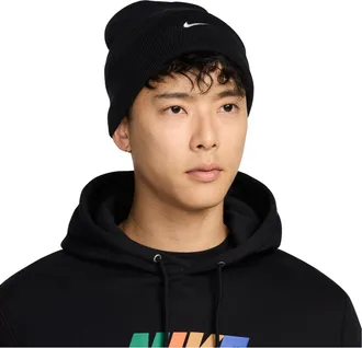 Nike Peak Swoosh Beanie Black White HF0187-010