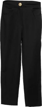Balmain jacquard buttoned trousers - Black