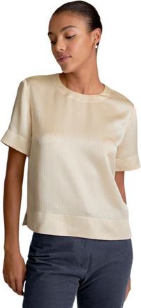 M.M.LaFleur Annika Plisse Top in Ivory at Nordstrom, Size X-Large