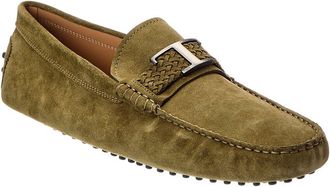 Tod's Tods T Piatta + Treccia Pell Suede Driver