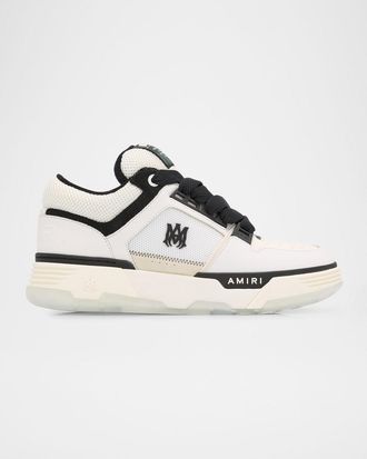 Amiri Men & apos;s MA-1 Leather & Mesh Low-Top Sneakers