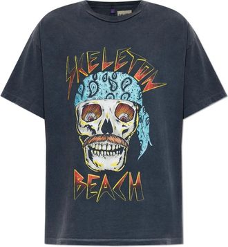 Gallery Dept. Skeleton Beach T-shirt - Heren - T-shirts - Grijs - S - Katoen - Tops