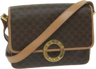 Celine Pre-owned Leather celine-bags - Dames - Vintage Schoudertas - Bruin - ONE Size - Leer - Vintage