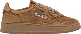 Autry Medalist Low Sneaker - Heren - Sneakers - Bruin - 40 EU - Katoen - Schoenen