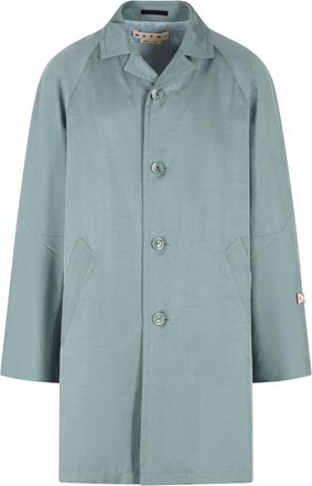 Marni Trench Marni Verde Lyocell