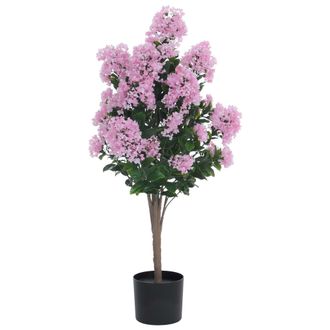 Hhg Lila Artificial Hhg-048, Planta Decorativa De Lila Artificial, &Aacute;rbol Artificial, Planta Artificial, Para Exterior, Polietileno, 95 X 40 X 40 Cm, Rosa