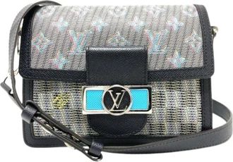 Louis Vuitton Vintage, unisex, Blauw, ONE Size, Leer, Pre-owned Vintage Shoulder Bag