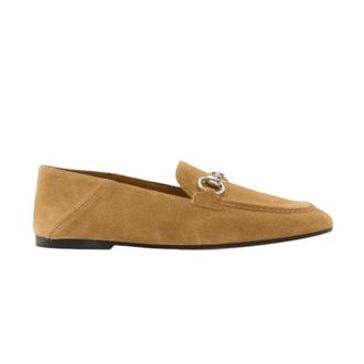 Gucci Schoenen, Dames, Beige, 39 EU, Leer, Jordaan Soft Loafer