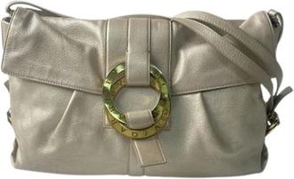 Bulgari Pre-owned Shoulder Bags, female, Gray, Size: ONE SIZE Pre-owned Vintage Shoulder Bag